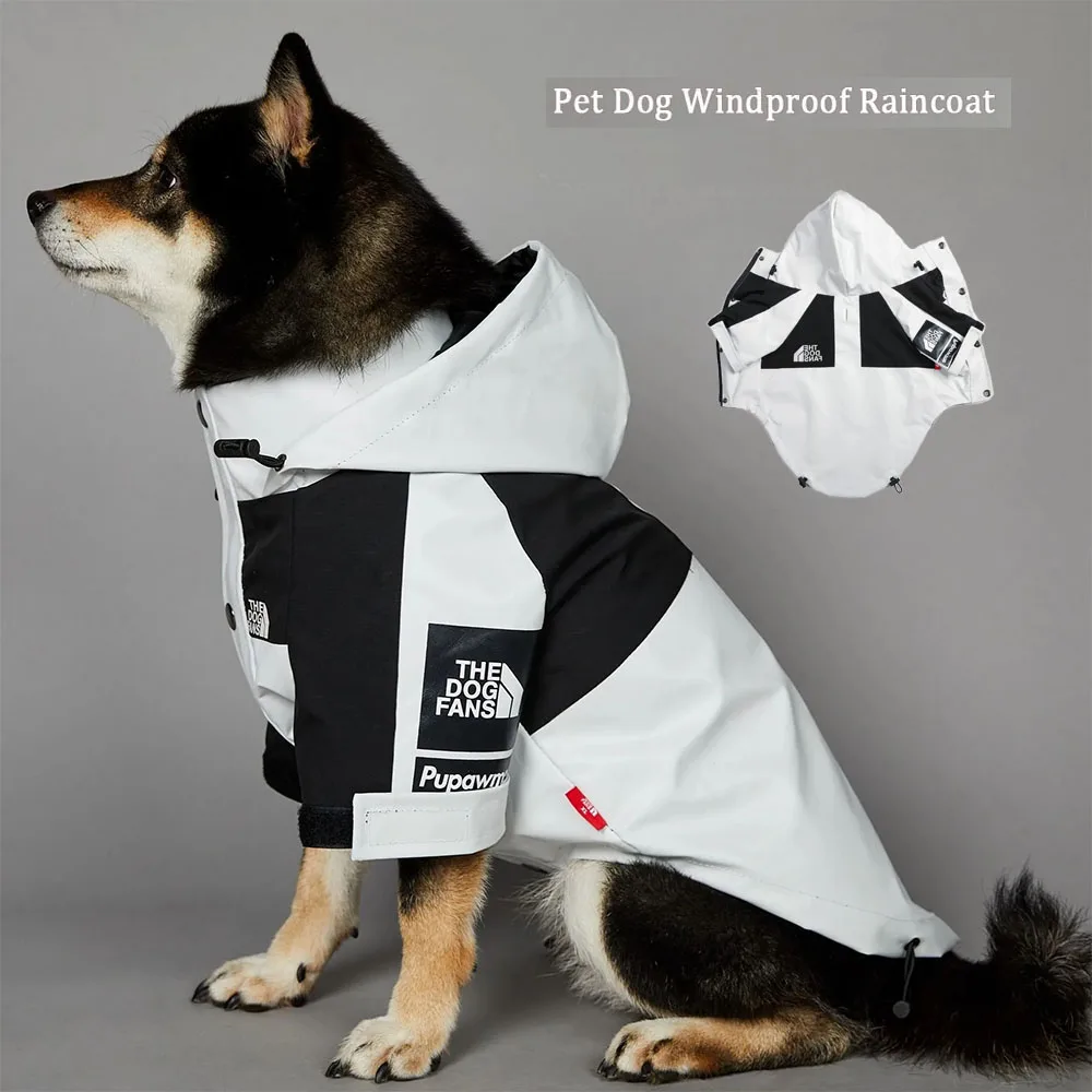 Pet dog raincoat ，abrigo reflectante para mascotas pequeñas, medianas y grandes, Chubasquero impermeable con capucha para perro