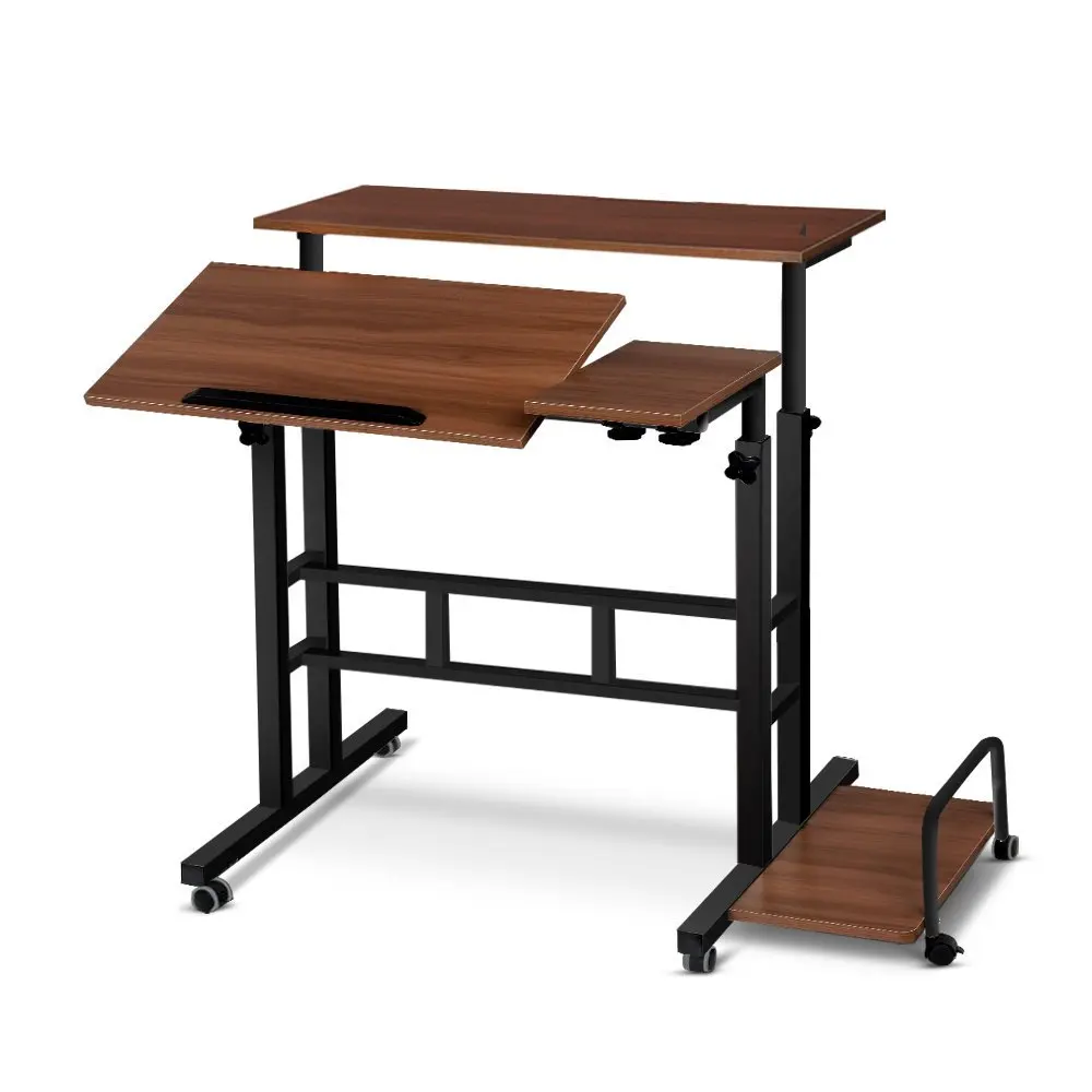 Mobile Computer Desk Lifting Desk Foldable Standing Desk Bedroom Bedside Desk Single Small Table