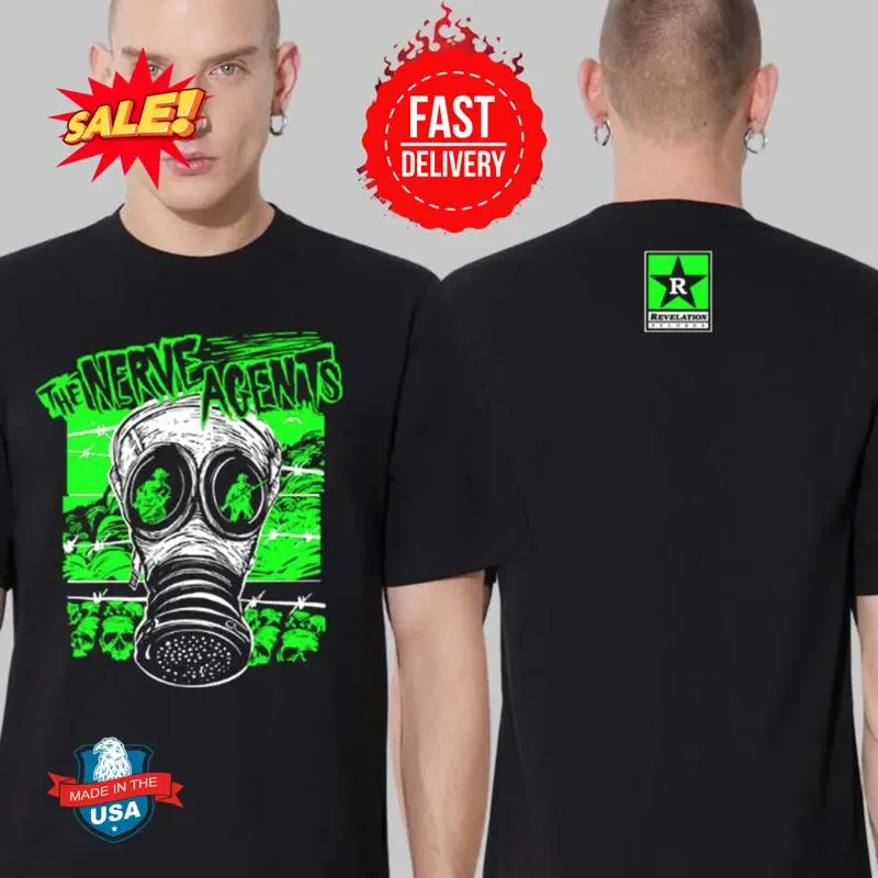 

The Nerve Agent X Revelation Record Gas Mask 2025 Two Sides T-Shirt