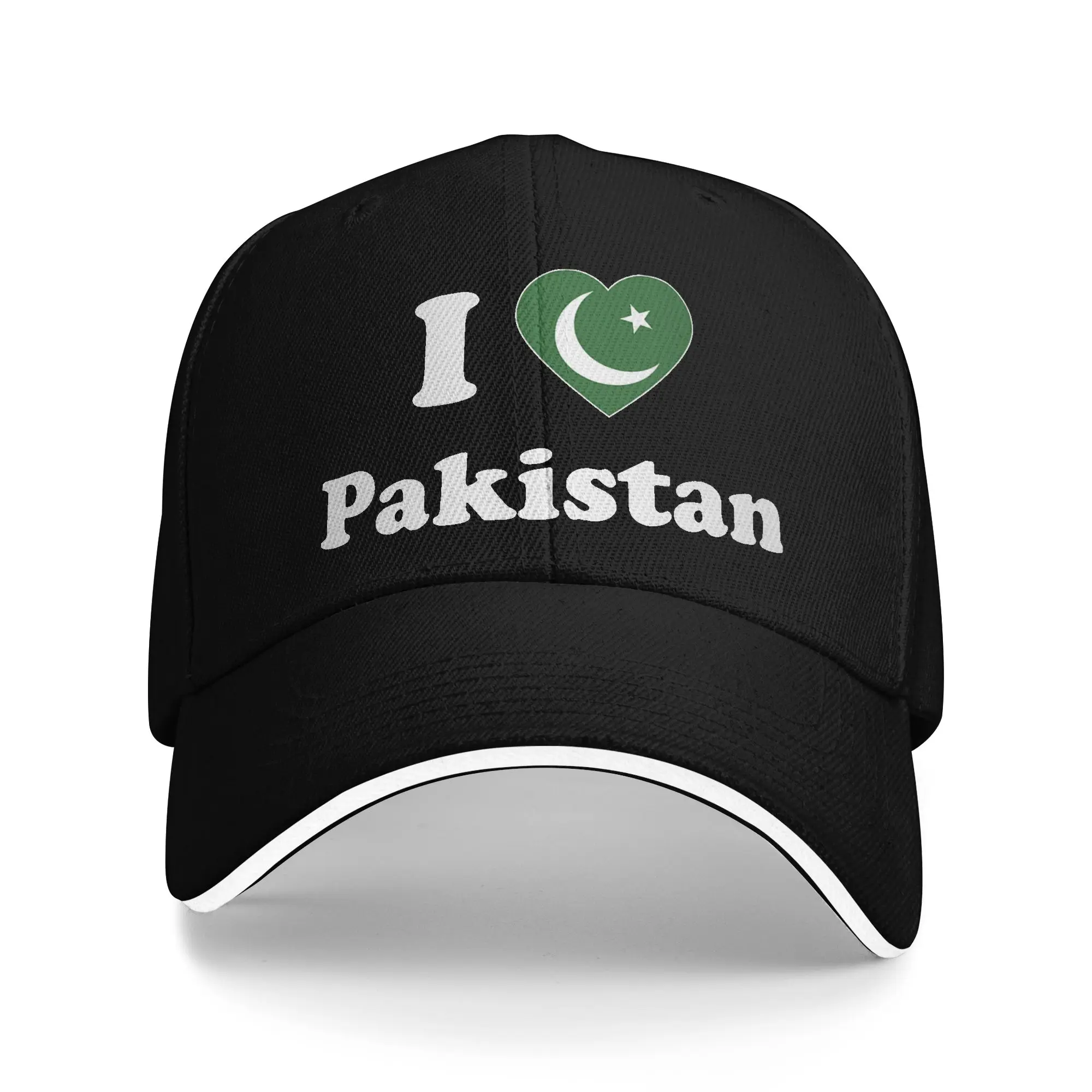 I Love Pakistan I Heart Pakistani Baseball Cap  Unisex Custom Logo Trucker Hat Spring y2k Funny Running Hippie Baseball Caps