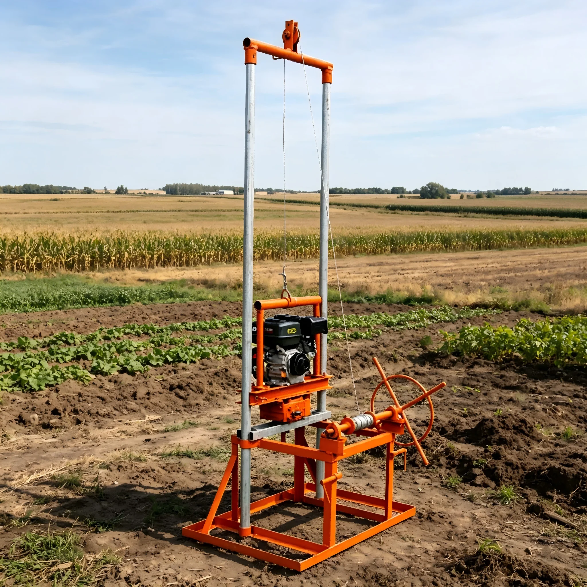 

Customized 80m Rotary Diesel Water Well Drilling Rig for Agricultural Use for Sale