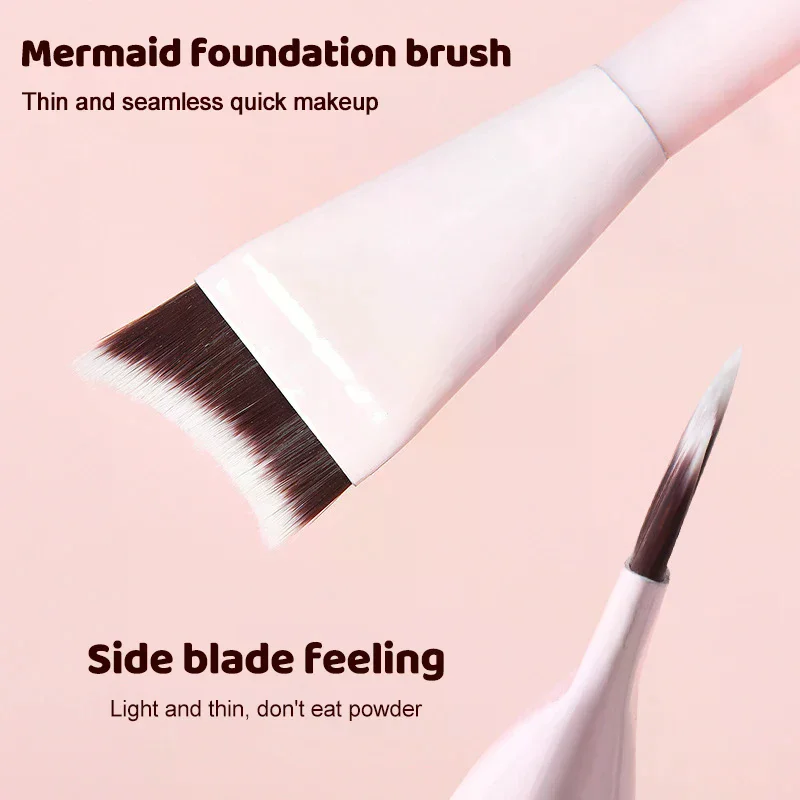 Juego de brochas de maquillaje para mujer, base de sombra de ojos, brocha cosmética para sombra de ojos, colorete, belleza, herramientas de maquillaje de pelo suave con bolsa, 1/8 Uds.