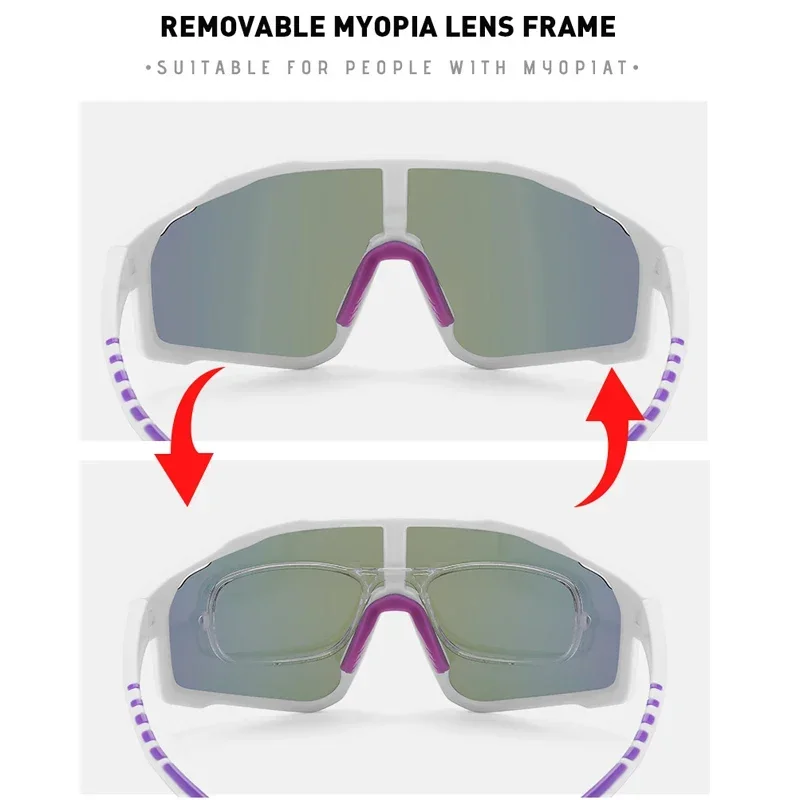 

XUKA Sports Men Women Outdoor Riding Polarized Eyewear Custom Prescription Photochromic Myopia SunglassesGlasses -0.50 to -6.0