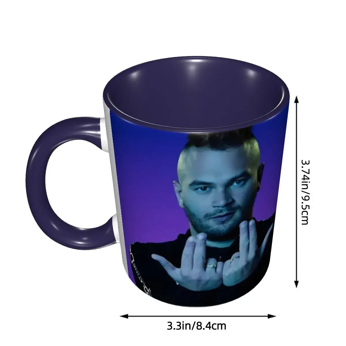Personalized Jul French Rapper Mug DIY Ceramic Milk Tea Coffee Cup