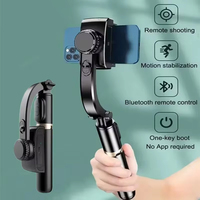 Handheld Gimbal Smartphone Bluetooth Handheld Stabilizer With Tripod Selfie Stick Folding Gimbal for Smartphone Xiaomi iPhone