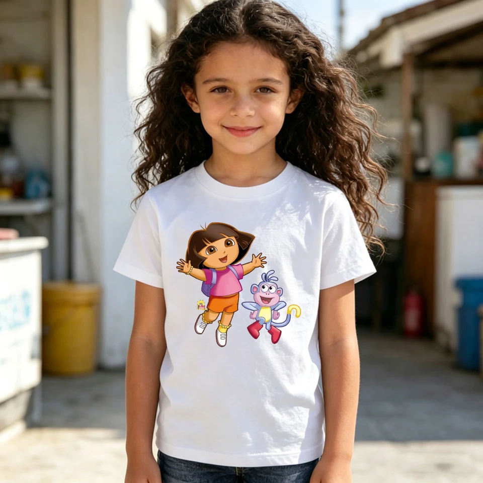 Dora The Explorer TShirt Dora and Friend Graphic Printed T-shirt