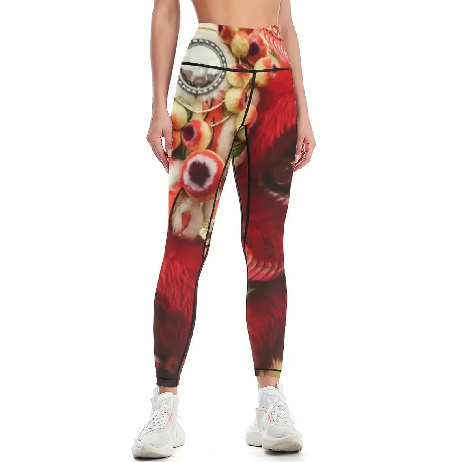 Red Lion Leggings Women sports sports for push up push up legging gym top Womens Leggings