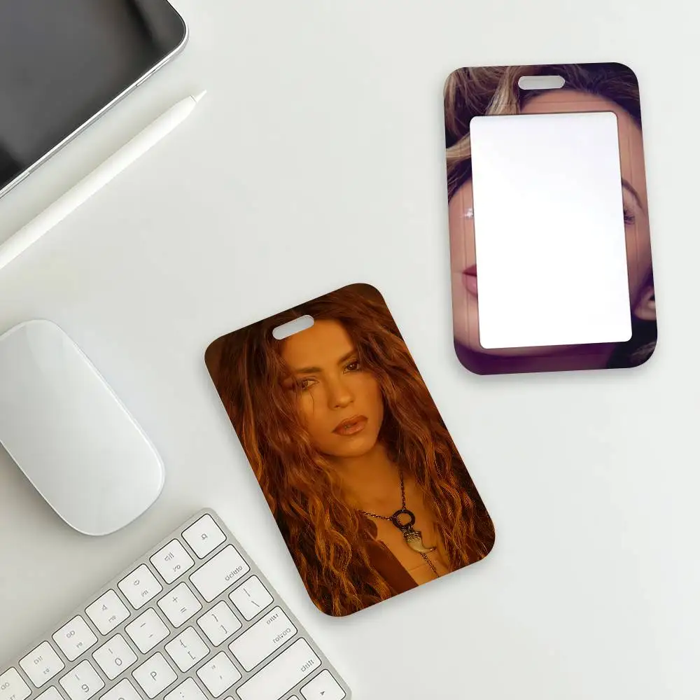 Singer Shakira Card Holder Transportation Work Permit Cards ID Student Meal Cardcase