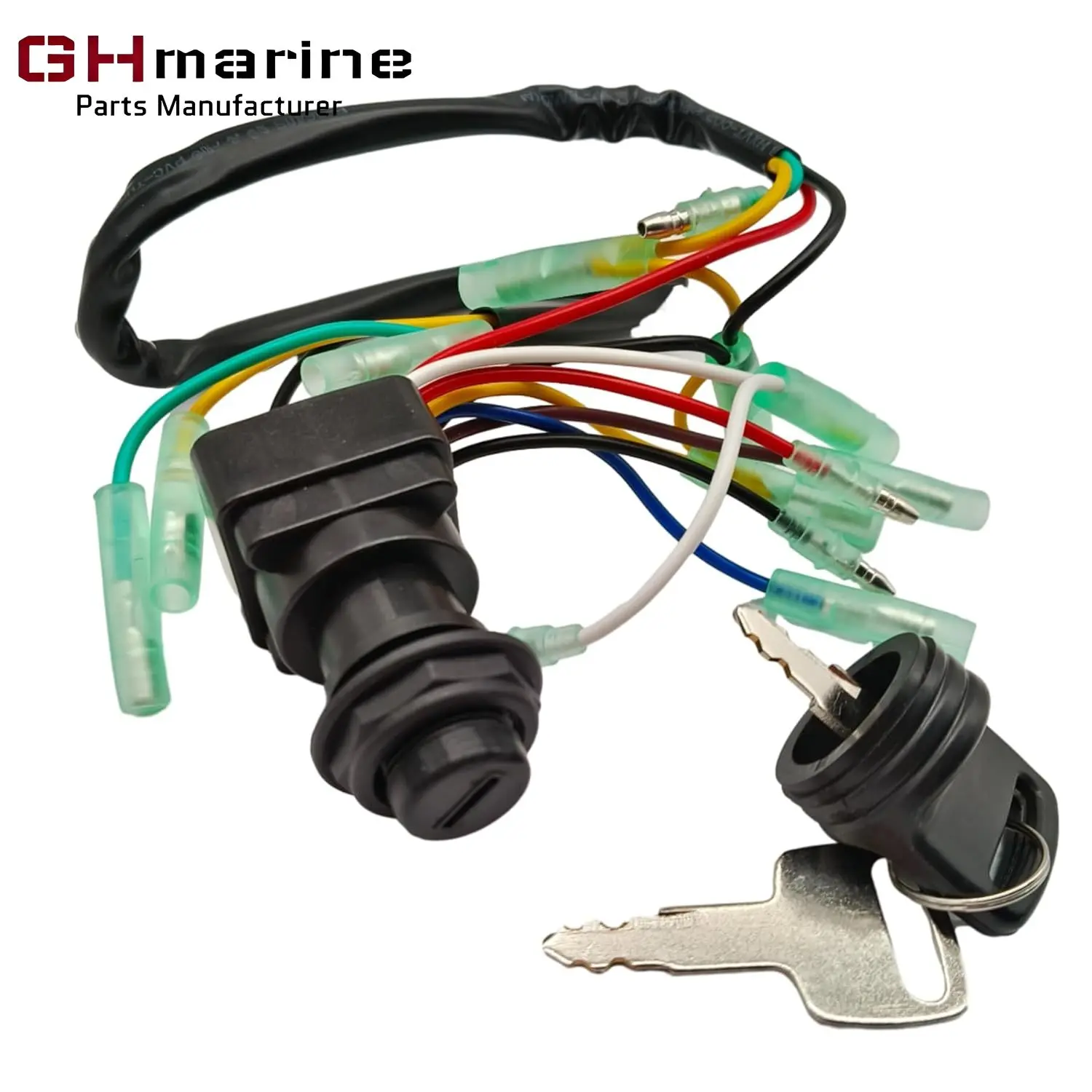 

Marine Boat 703 82510 43 Remote Control Box Ignition Switch Key Assy for Yamaha 2 4 Stroke 6-300 HP Outboard Motors 703 82510 42