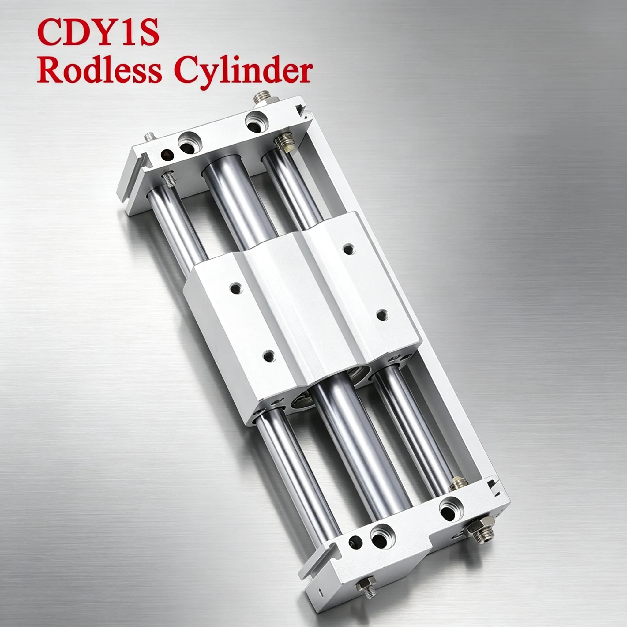 CDY1S Bore 10/15/20/25/32/40mm Stroke 100-1500mm Magnetic Coupling Rodless Cylinders  Slide Bearing Pneumatic Cylinder