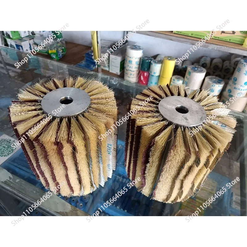 1pcs Sisal Brush Wheel Polished Sisal Brush Roller, Sisal Brush Wheel Belt Sandpaper, Shaped Wheel