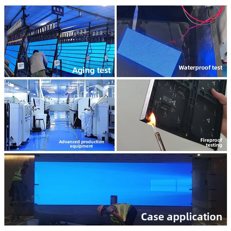 Display: Indoor full-color small-pitch P2/P3 stage live broadcast exhibition hall flexible advertising screen