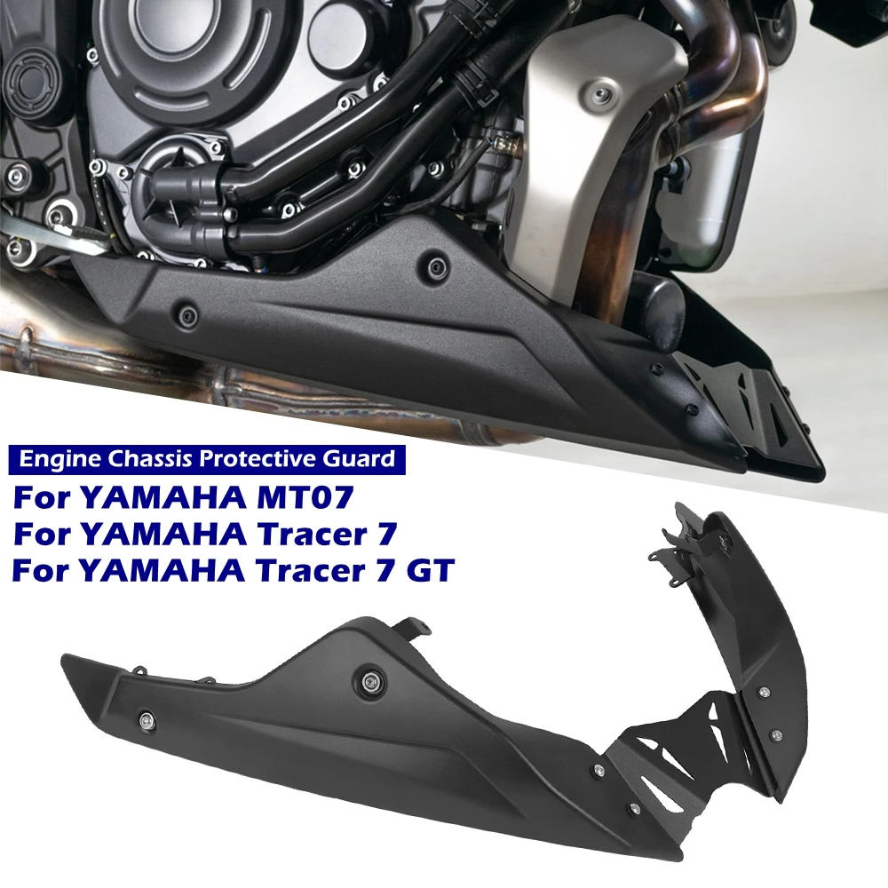 

For YAMAHA Tracer 7 GT Tracer7 MT07 MT-07 MT 07 2020-2026 2025 2024 Belly Pan Lower Engine Chassis Guard Motorcycle Accessories