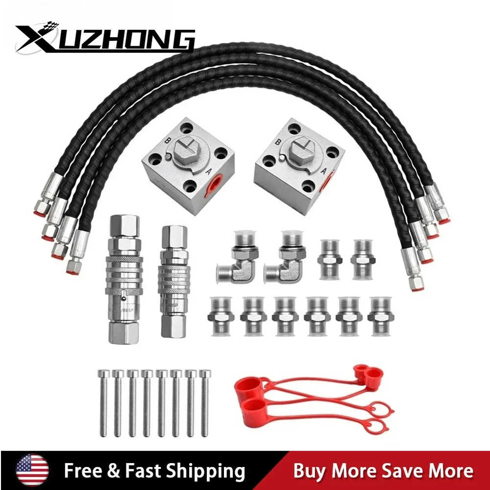 

Quick Connect 3 Way Diverter Valve Set of 2 For 1-2 Ton Mini Digger Excavator