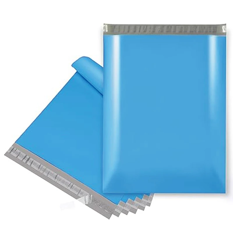 50pcs Blue Thick Polyethylene Courier  Shipping Bags - Self-sealing Adhesive Waterproof Packaging Bags, Tear Resistant, Ide