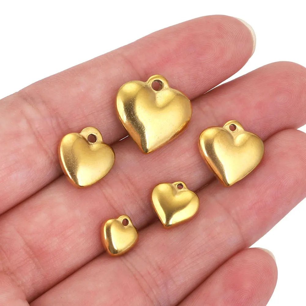 

20 Pieces Stainless Steel Heart Pendant Solid Necklace Bracelet Fashion Jewelry Accessories Wholesale