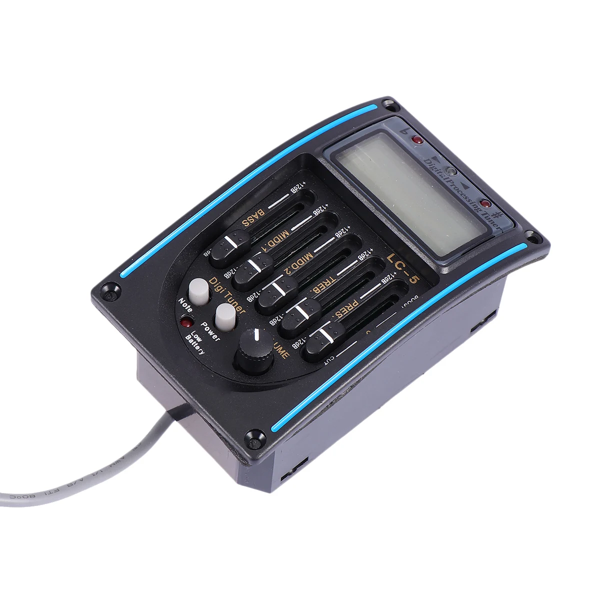 

Pickup Professional Guitar with Mic Charge LC- LC-5 Guitarra Piezo Black and Blue