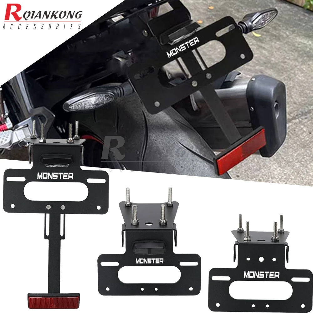 

Rear Tail Tidy Fender Eliminator License Plate Holder For DUCATI SuperSport 939 950 S Monster 659 797/+Plus 821 1200/S 2017-2025