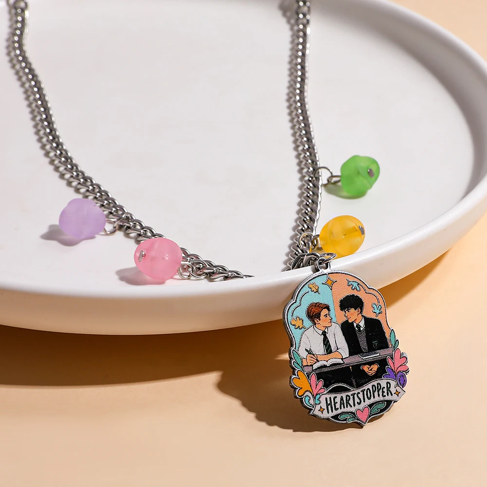 Schattig cartoon paar kettingj - Steel Chain recensie en prijs
