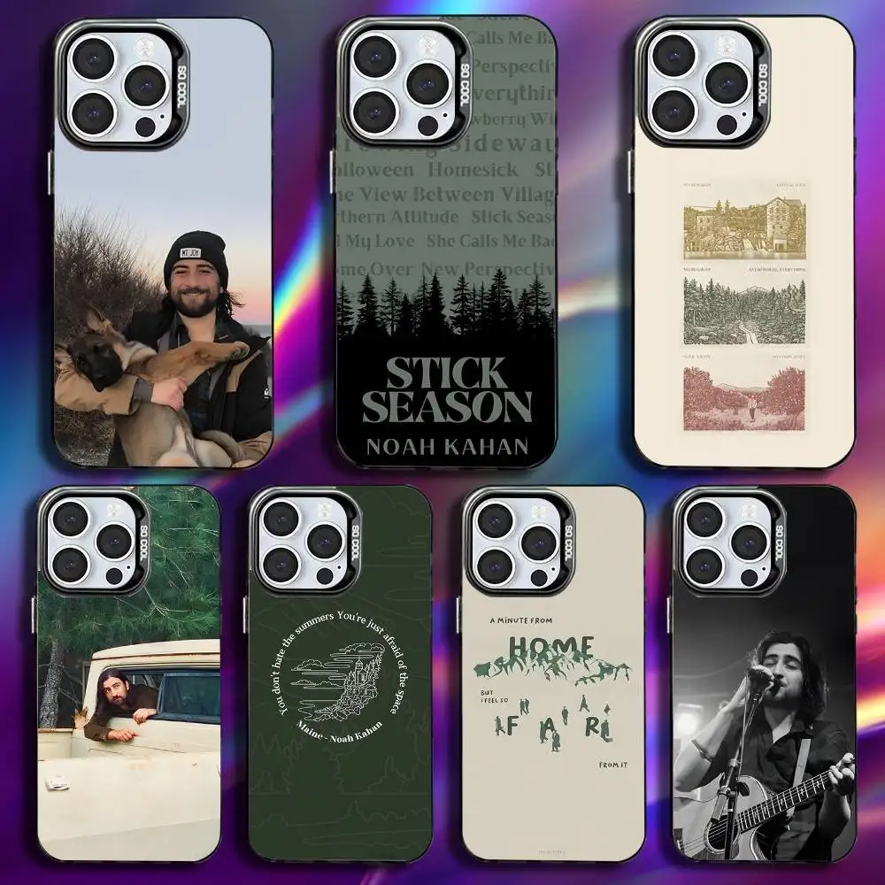 

Noah Kahan Stick Season Phone Case For iPhone 16,15,14,13,12,11,Pro,Max,Plus,Mini,XS,SE Anti Fall Black Matte Hard Bumper