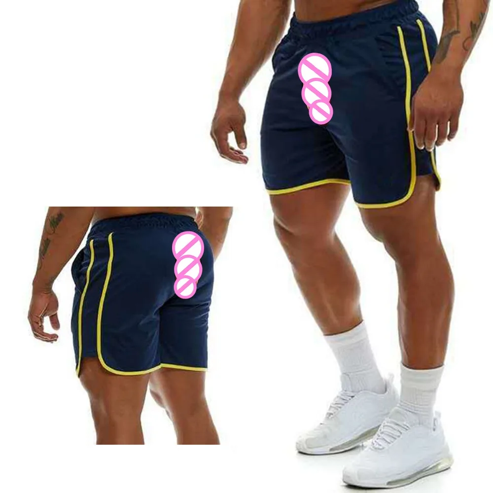 

Уличные сексуальные брюки с открытой промежностью, мужские летние шорты для бега, экзотические шорты, спортивные баскетбольные спортивные штаны, повседневная уличная одежда для пар