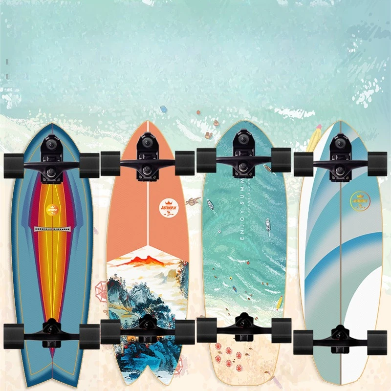 

Land surfboard S7P7 water bridge spring bridge double steering free men and women adult skateboard simulation surfing practice