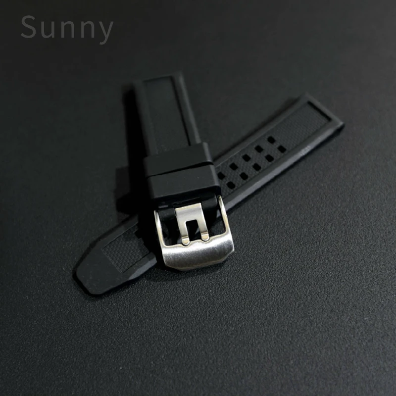 Para swiss luminox 7050 série 23 20mm esportes ao ar livre anti-alergia seguro silicone proteção ambiental pulseiras de borracha