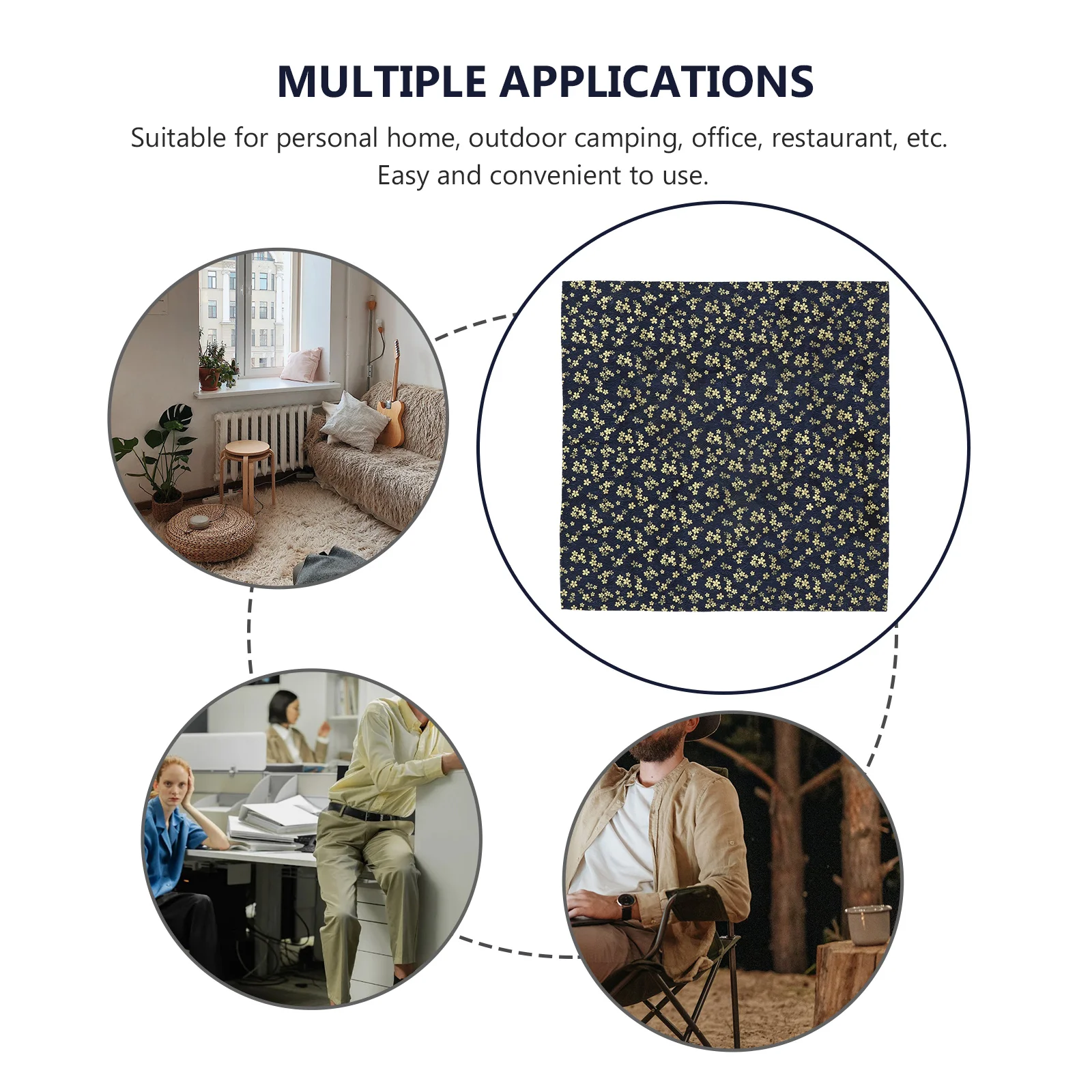 

1Pcs Bento Wrapping Cloth Japanese Type Packing Cloth Premium Cotton Easy to Clean Suitable Home Office Outdoor Camping