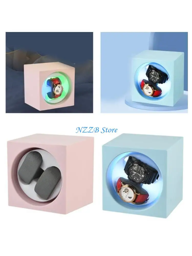 

T21F Automatic Watch Winder with 2 Running Motor Watch Winding Display Box Decorations