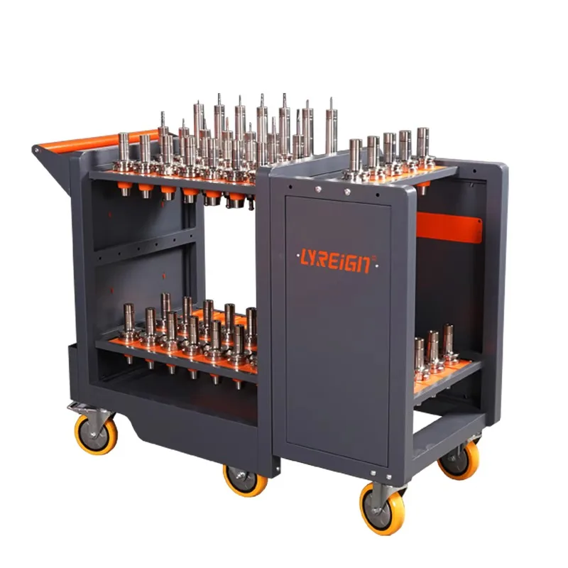 

Multi-Purpose CNC Tool Holder Transfer Cart, Tool Organizer Transport Equipment, Utility Carts Tool Organizers Storage Rack
