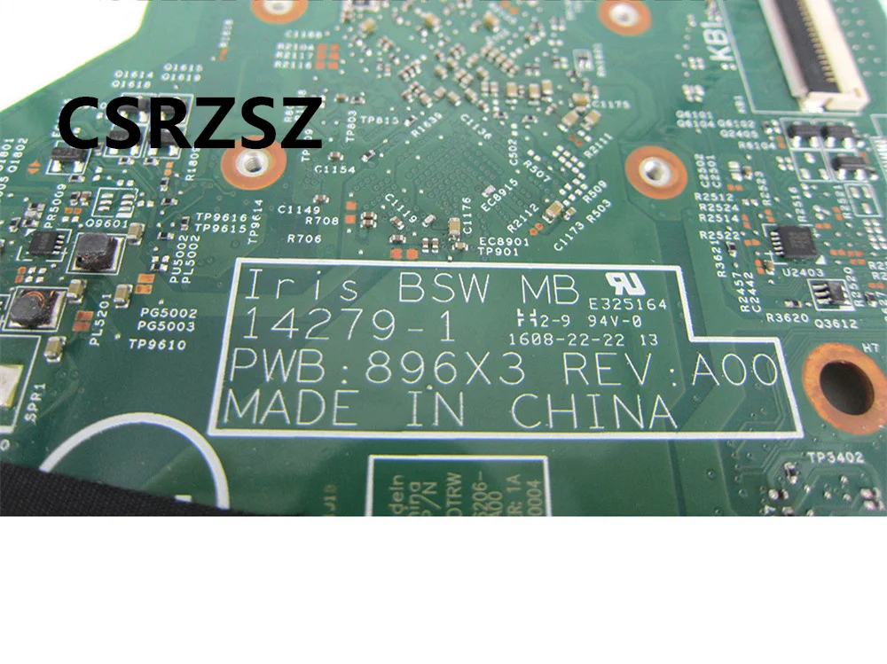 CSRZSZ-Motherboard Laptop para Dell, Dell Inspiron 3452, 3552, N3050 CPU, CN-041D5Y, 041D5Y, 41D5Y, 14279-1Testado de trabalho