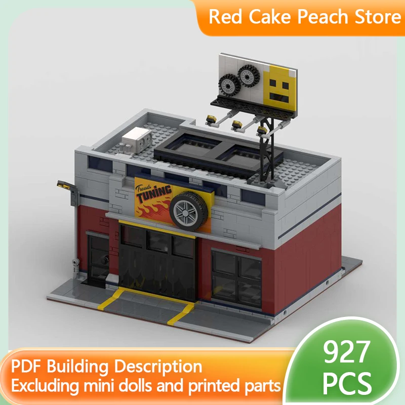 

Popular Anime Model MOC Building Bricks Springfield Auto Repair Shop Modular Technology Gift Holiday Assemble Children Toys Suit