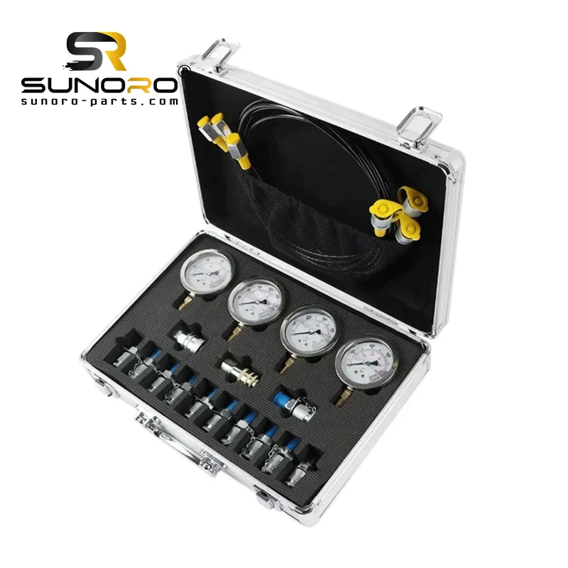 Gauges Couplings Gas Hose Hydraulic Nitrogen Accumulator Charging System Excavator Hydraulic Pres Test Diagnostic Tools