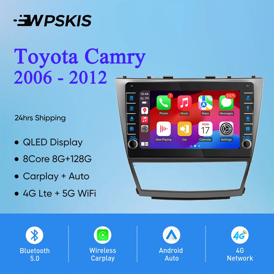 For Toyota Camry 40 2006 - 2011 Car Auto Video Music Player Gps Navi Monitor Tape PC Tablet Entertainment system RDS DSP