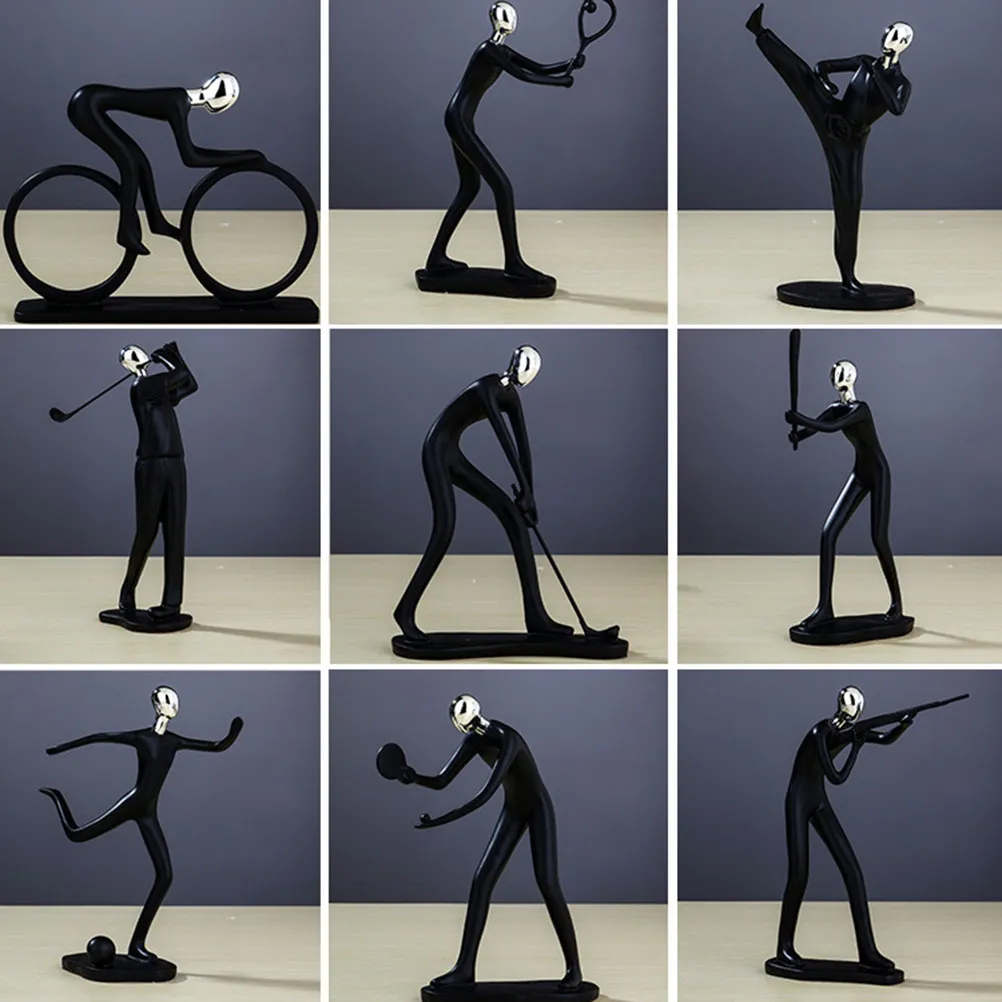 

Модная декоративная фигурка спортсмена из смолы для дома, офиса, гостиной, спальни, тумбы под ТВ, креативное украшение