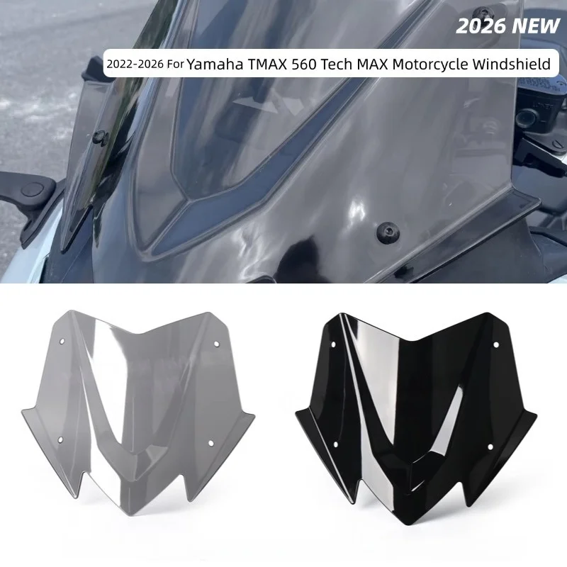 

For YAMAHA TMAX560 TMAX 560 T-MAX560 Tech Max 2022-2026 Motorcycle Windshield Windscreen Wind Deflectors Fairing Cover