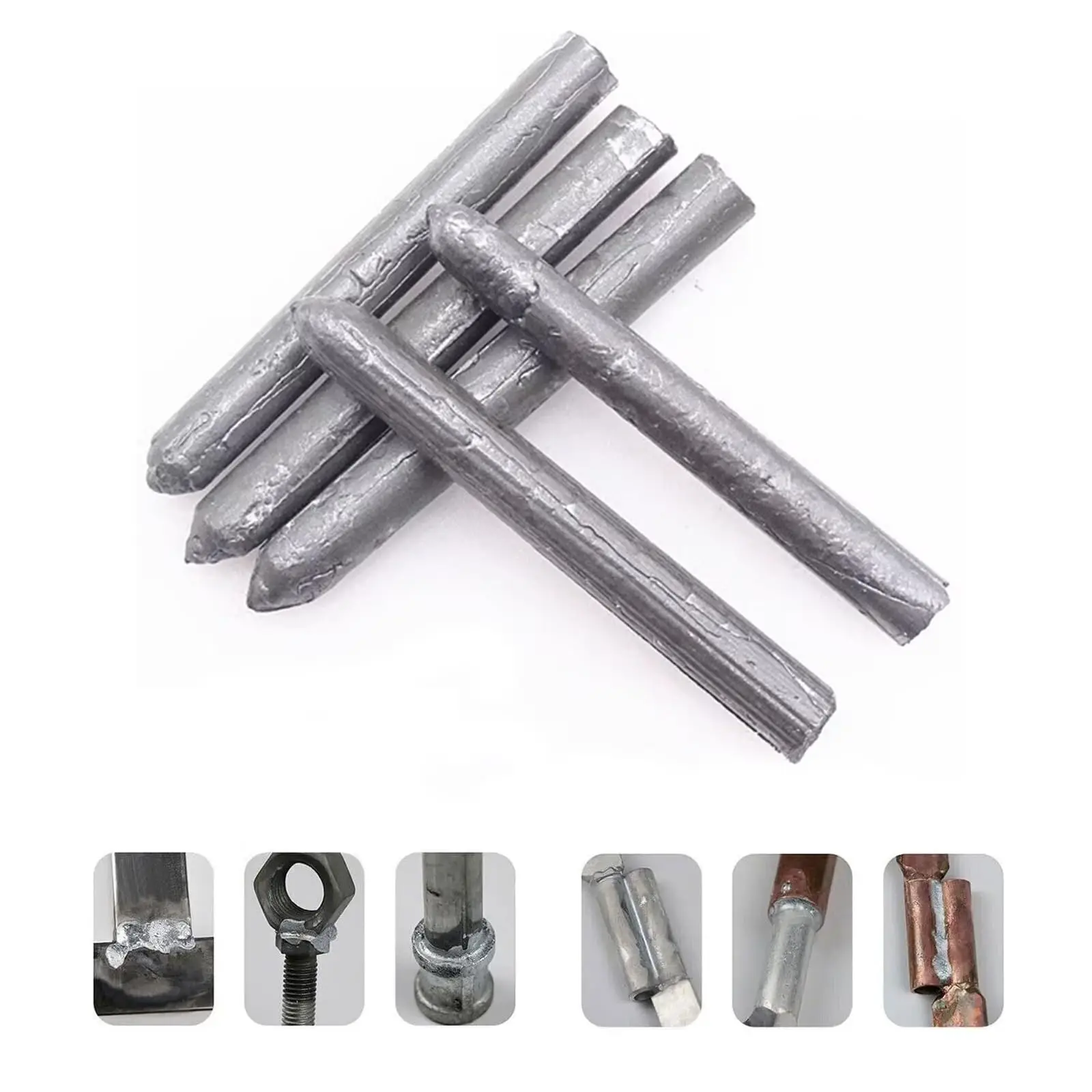 3/6/10pcs Easy Melt Low Temperature Cored Electrode Welding Wire for Copper, Iron, Aluminum Repairs Universal Welding Strip Rods