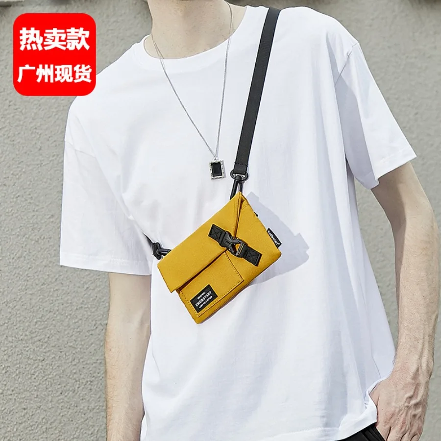 

【Spot goods】Men's backpack fashion brand mini bag portable mobile phone bag women's Japanese single bag casual slanted backpack