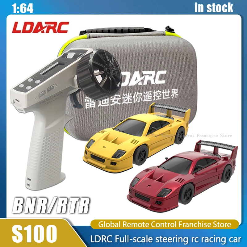 Ldarc s100 1:64 rc carro mini escala completa direção corrida