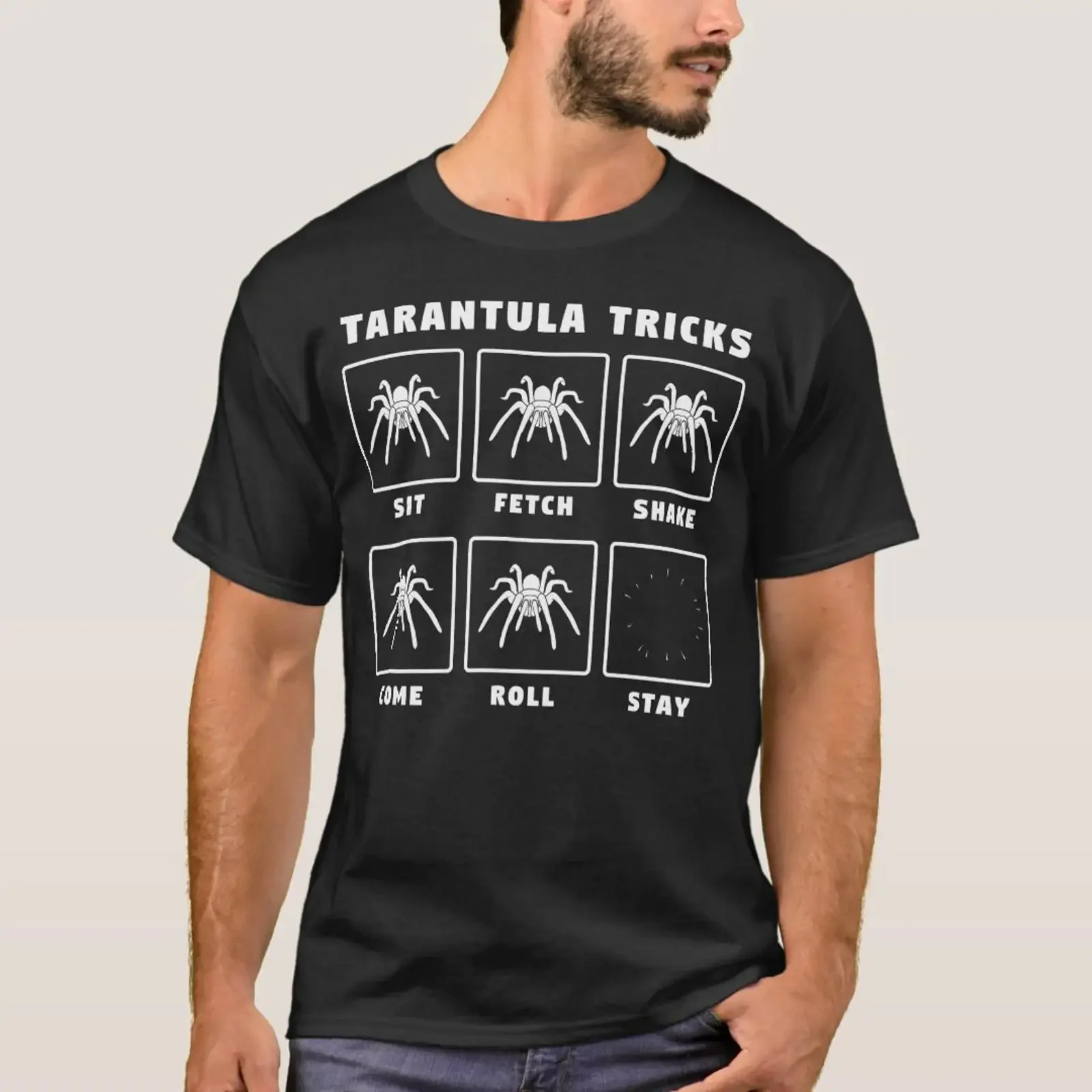 Tarantula tricks funny spider lover T Shirt vintage Washed Stylish Versatile Soft graphic streetwear Unisex Comfortable