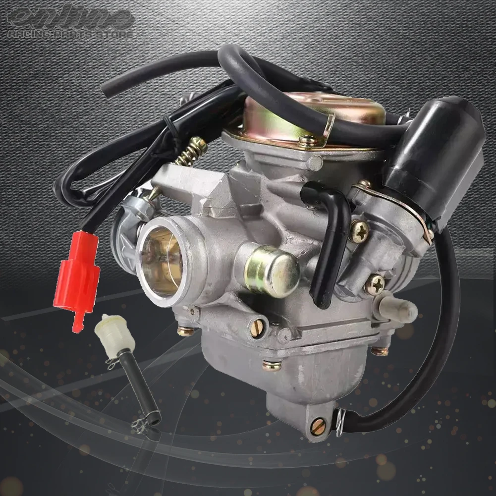 26mm Motorcycle PD26J Carburetor With Electric Choke For Honda GY6 125cc 150cc Scooter ATV 4 Stroke Pit Accessories Motocross