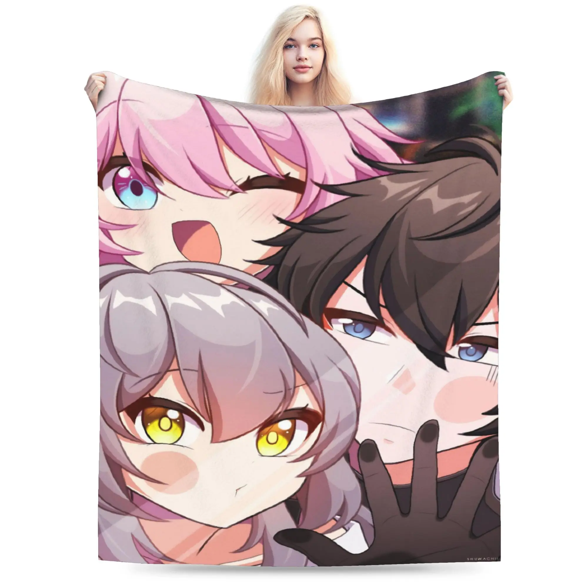 Honkai Star Rail Merch Blanket Lightweight Thin Flannel  Throw Blankets Cozy Quilt