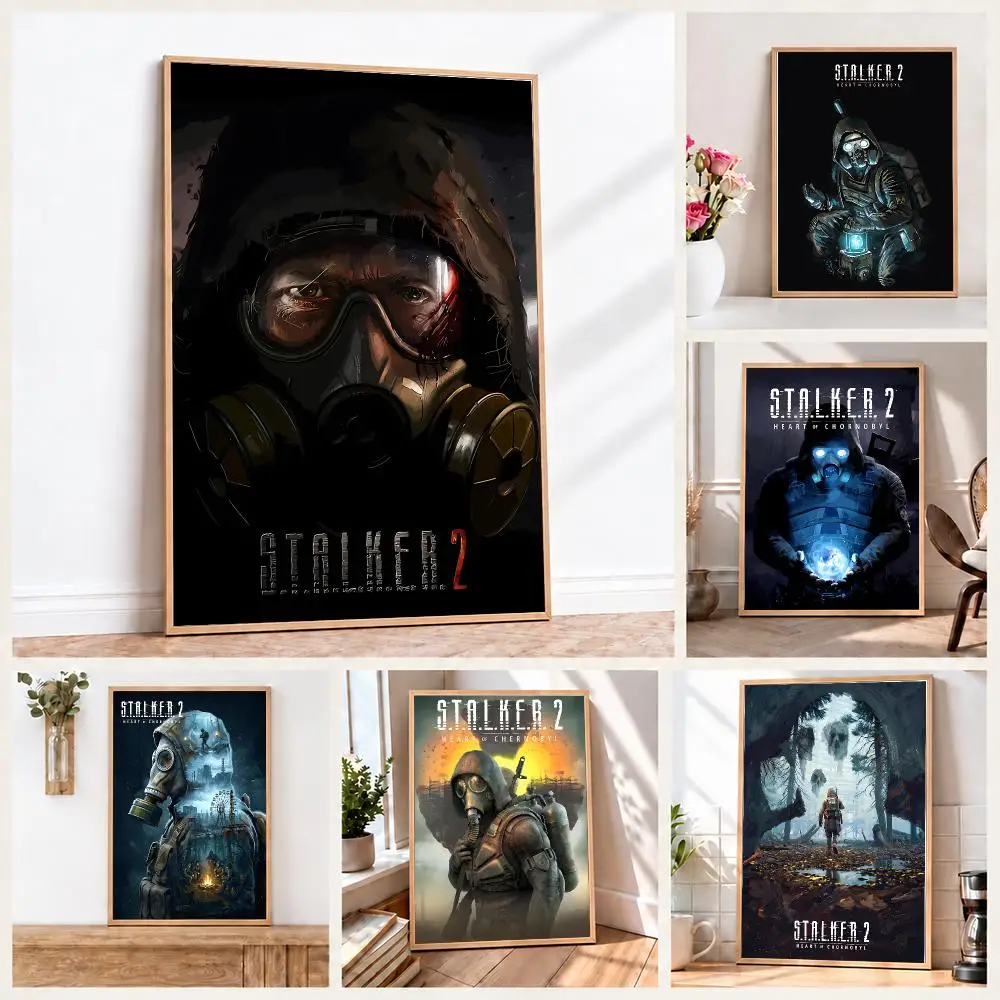 Survival Shooter Game S-STALKER 2 Poster Wall Art Print Sticker for Bedroom Living Room Dorm Office Modern Home Decor