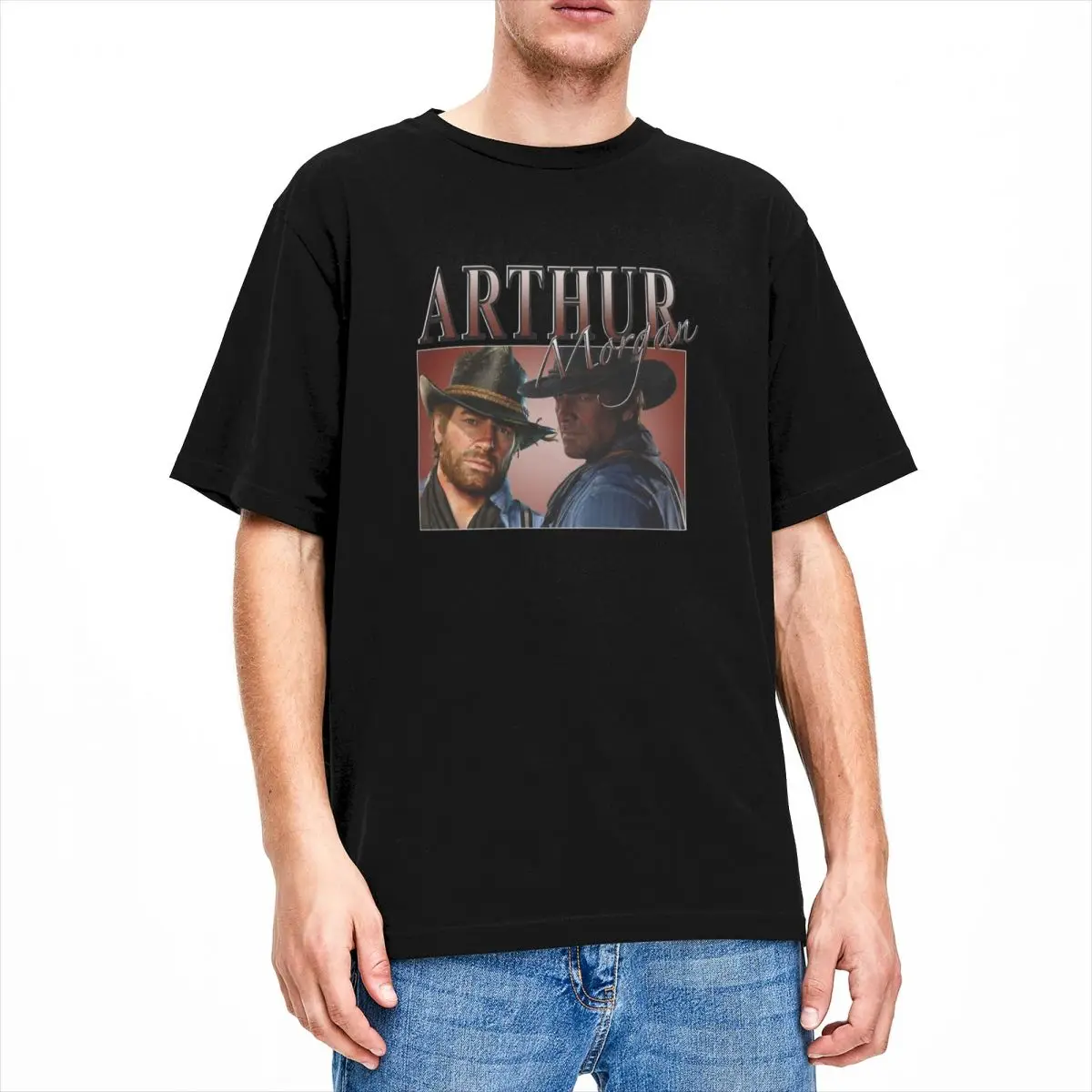 Casual Red Dead Redemption Arthur Morgan Appreciation T-Shirt for Men O Neck 100% Cotton T Shirts Short Sleeve Tee Shirt 6XL Top