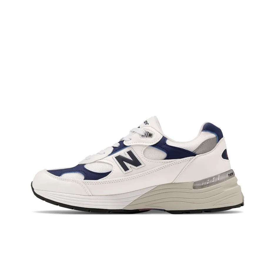 New Balance NB 992 Running Shoes Unisex Low Top White/Marine Blue M992EC