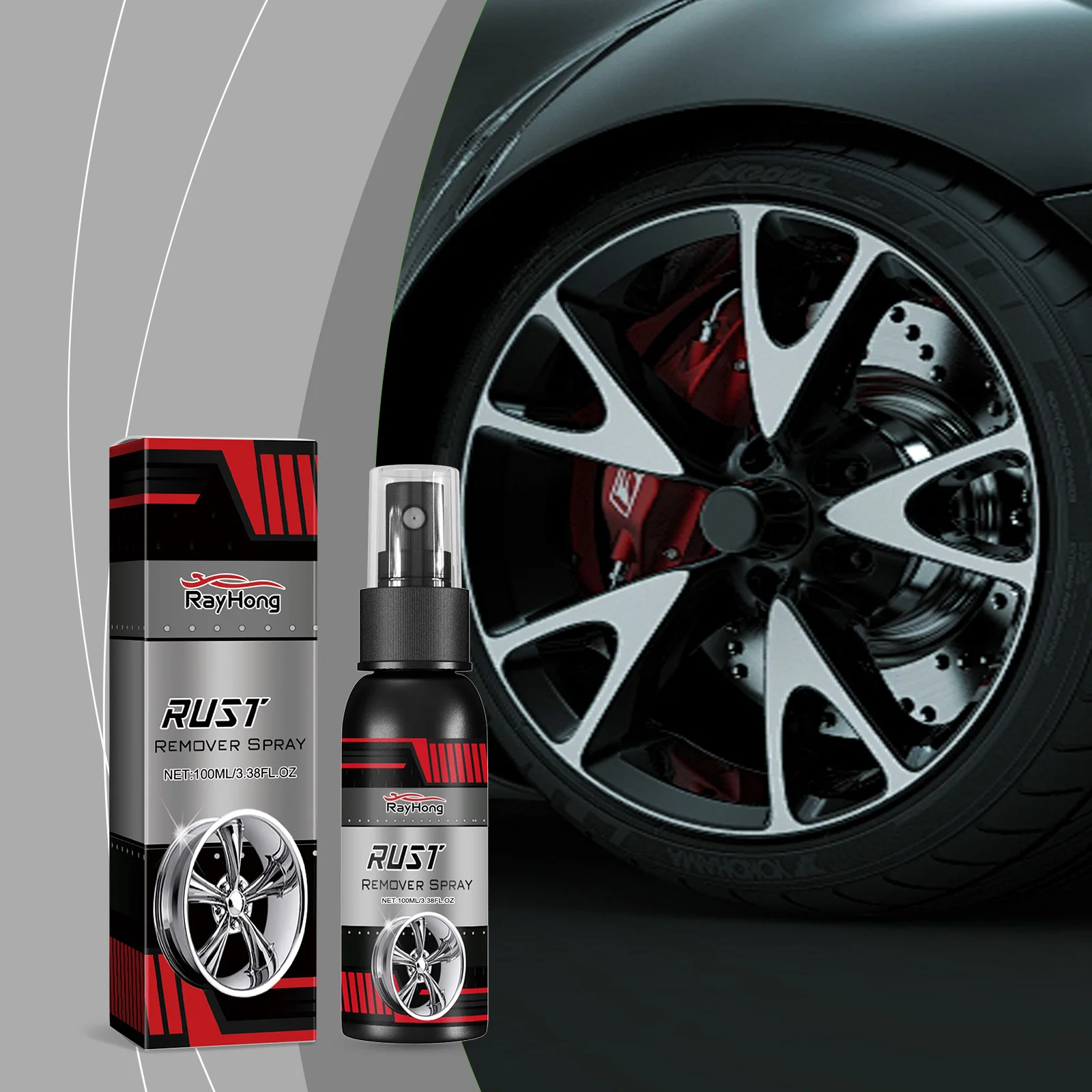 Automobile Wheel Hub Rust Remover Repair Metal Wheel Polishing Parts Maintenance Cleaner Rapid Derusting Prevent Corrosion Spay