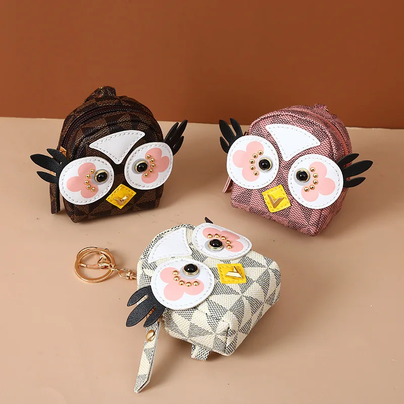 Cute Owl Mini Backpack Style Headphone Bag For Airpods 4 Pro