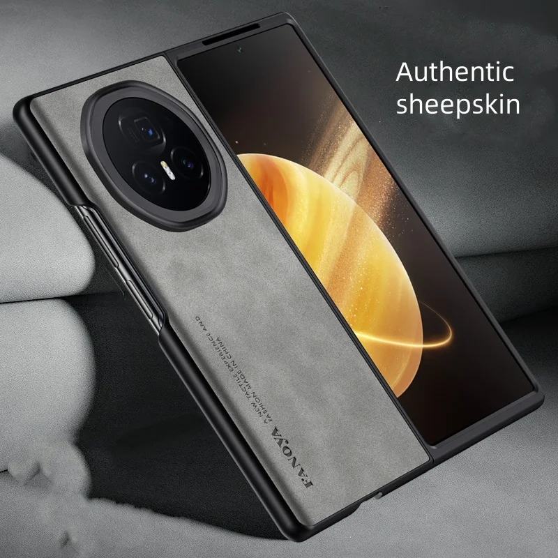 Case For Honor Magic V3 Luxury Leather Skin-friendly Folding Cover For Honor Magic V 3 3V Shockproof Bumper Funda