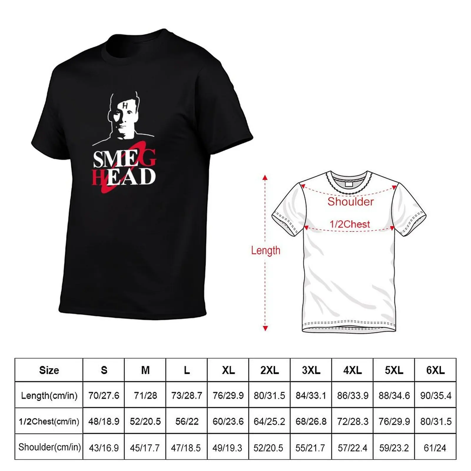 Smeg Head Red Dwarf T-Shirt Blouse vintage graphic tee big and tall t shirts for men