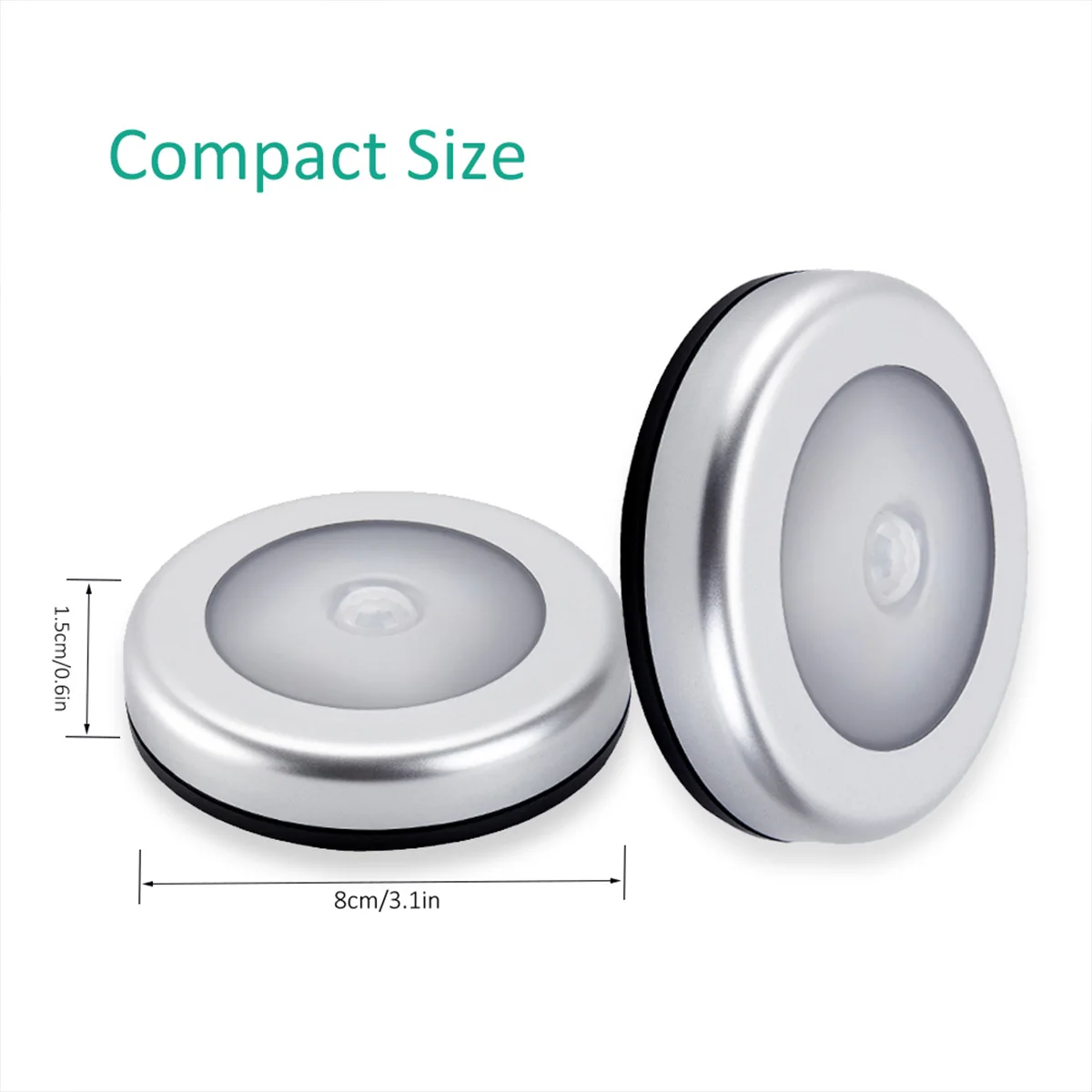 Motion Sensor Light Wireless LED Night Light PIR Sensor Night Light Stick-On Cabinet Night Light Cupboard Light for Stairs